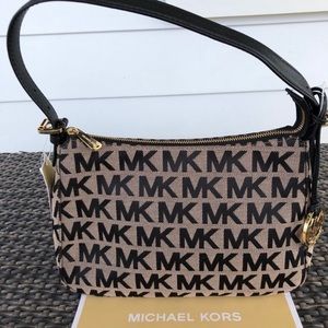 Michael Kors black Sig Jetset satchel
